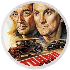 ''Out of the Past'', with Robert Mitchum and Kirk Douglas, 1947 Round Beach  Towel