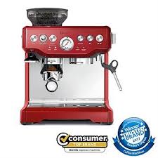 Breville Barista Express Fresca Bes870crn Coffee Machine Red Briscoes Nz