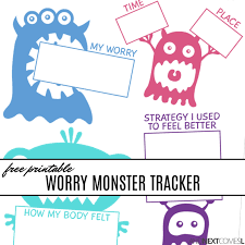 Boredom buster for fun summer, winter, or road trip travel games. Free Printable Worry Monster Tracker And Next Comes L Hyperlexia Resources