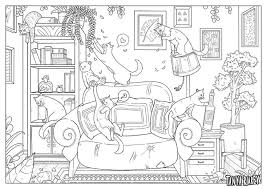 Plus, it's an easy way to celebrate each season or special holidays. Coloring Book Adults Printable Coloring Sheet Cat Colouring Page Interior Coloring Page Plants And Cats Instant Download Paginas Para Colorear Hojas Para Colorear Para Imprimir Libro De Colores