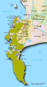 City of cape town, cape town, south africa. Map Of Cape Town Suburbs Cape Town Map South Africa