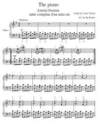 Die fabelhafte welt der amélie (originaltitel: Here S A Free Piano Sheet Of The Amelie Soundtrack Song Comptine Dun Autre Ete Noten Klavier Klaviernoten Kostenlose Klaviernoten