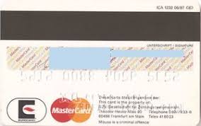 Bank Card Sparda Bank Hannover 97 Mc Sparda Bank Hannover Eg Germany Federal Republic Col De Mc 0018 01
