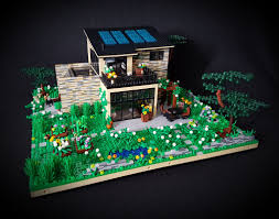 Lilium Eco House Moc Southern Side Garden Lego House Lego Mansion Eco House