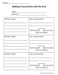 Like other reading comprehension skills, repeated exposure and practice with the cognitive process of making connections with the text will help students develop the confidence necessary for it to happen when reading independently. Read Online Making Connections Guided Worksheet Free Pdf
