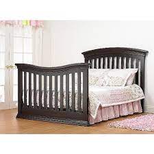 Sorelle Verona Lifetime Convertible Crib Espresso This Crib Converts To A Bed For Later Cribs Crib Toddler Bed Baby Furniture Stores