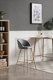 Lot De 2 Tabourets De Bar Polyester Diabolo Bobochic Tabouret De Bar Tabourets Pour Ilot De Cuisine Chaise Bar