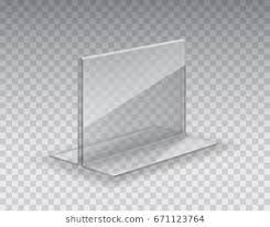 Download Acrylic Table Card Holder Isolated On Transparent Background Vector Empty Glass Stand Display Clear Plastic Acrylic Table Table Card Holder Restaurant Design