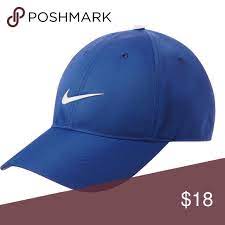 Nike Royal Blue Drifit Swoosh Baseball Cap Dad Hat Dad Hats Nike Nike Golf Hat