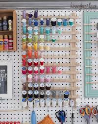 This functional giant pegboard wall is easy to install and i will show you how i did it! Extra Large Pegboard For Craft Room Organization
