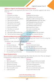 The active voice asserts that the person or thing represented by the grammatical subject performs the action represented by the verb. Class 8 English Grammar Chapter 15 Active And Passive Voice For Cbse