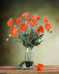 Maybe you would like to learn more about one of these? Poppy Silk Flower Stem Orange Fall Flower Arrangements Modern Flower Arrangements Flowers