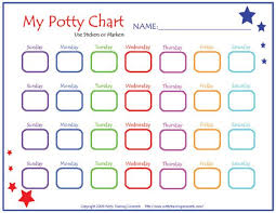 13 free printable potty training chart using this one to