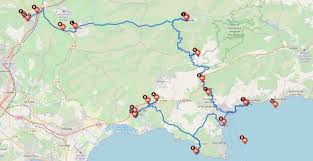 Sur le site mapcarta, la carte ouverte. Circuit 1 Le Debarquement De Provence En Mediterranee Porte Des Maures A La Londe Les Maures Mpmtourisme