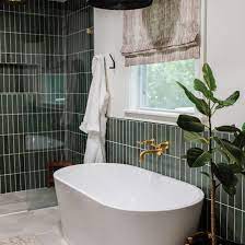 Makoto 2.5 x 10 Matte Ceramic Wall Tile in Midori Green