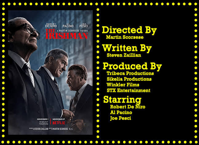 The Irishman (2019) – The Luck Of The Irish – Movie Meister Reviews