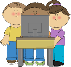 Kids Using A School Computer From Mycutegraphics Free Clip Art Clip Art Kids Clipart