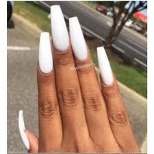 Credit To The Owner Pinterest Curlygirlanna Long Acrylic Nails White Nails Gorgeous Nails However, not everyone wants to rock super long talons. pinterest