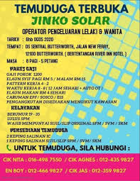 Plot 538, tingkat perusahaan 4b,kawasan perusahaan bebas perai,13600 perai, penang, malaysia. P4 Jinko Community Facebook