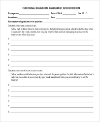 Functional behavior assessment template is a sample document that shows the process and methods of identifying the behavior issues for the target person. Functional Behavior Assessment Assessment Assessment Checklist Behavior