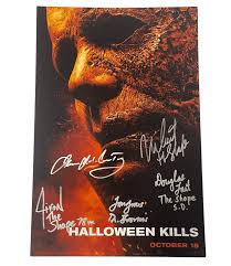 Halloween Kills Cast Signed 12x18 Photo - Beckett COA