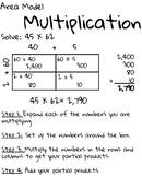 Area model multiplication gives students a new way to look at math. Area Model Multiplication Anchor Chart Worksheets Teaching Resources Tpt
