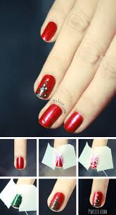 15 Christmas Inspired Diy Nail Art Tutorials Gleamitup Christmas Nails Diy Christmas Nails Holiday Nails