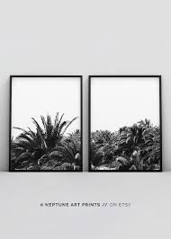 Black And White Palm Tree Pictures Palm Tree Print Black And White Palm Trees Tropical Wall Art Californian Palm Tree Print 2 Piece Modern Wall Prints Instant Download Tropical Wall Art Wall Prints Palm Tree Print