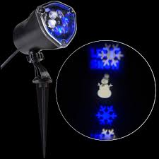 Lightshow Led Projection Whirl A Motion Snowman Bbww Stake Light Set 80730 The Home Depot