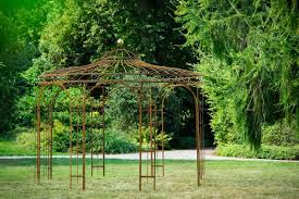 Gartenpavillon Metall Rost O 250cm Eleganz Garten Pavillon Pavillon Gartenpavillon Metall