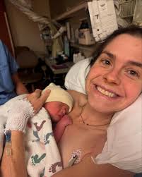 Welcome to this wonderful world, Oliver (Ollie) Hope Roche 🩵 He's here and  perfect! Ollie arrived last night (12/26) at 5:33 PM coming in at 6 lbs, 1  oz with a strong