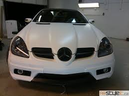 Mercedes Slk Matte White Wrap Mercedes Slk Mercedes Mercedes Benz