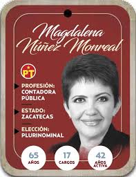 Quién es Magdalena del Socorro Núñez Monreal? Próxima diputada del PT por  la vía Plurinominal