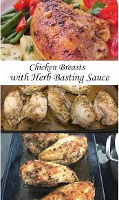 Chicken Breasts With Herb Basting Sauce
