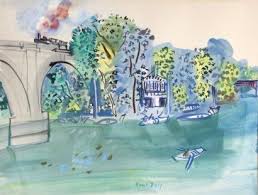 Ventes Aux Encheres Paris Raoul Dufy 1877 1953 Canotage A Nogent Sur Marne Gouache Signee En Bas Nogent Sur Marne Gouache Peinture