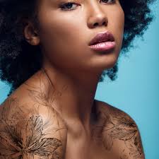 Orchid Tree Temporary Tattoo 6x8