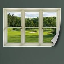 Spring Golf Tee Box Instant Window For Doug Golf Decor Faux Window Golf Room