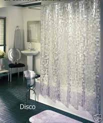 New Disco Transparent Vinyl Bathroom Shower Curtain With Images Vinyl Shower Curtains Curtains House Styles