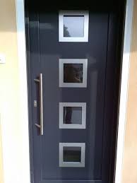 Porte Pvc Gris Anthracite Modele Romarin Par La Menuiserie Barth Locker Storage Storage Home Decor