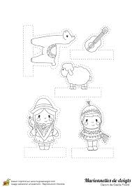 Coloriage De Marionnettes De Doigts L Amerique Du Sud Amerique Du Sud Marionnette Doigt Coloriage