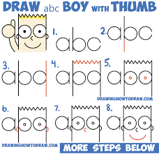 How to draw cartoon thumbs uphow to draw cartoon thumbs up for kidshow to draw cartoon thumbs up step by step How To Draw Cute Cartoon Boy Kid With Thumb Up From Abc With Easy Step By Step Drawing Tutorial For Kids How To Draw Step By Step Drawing Tutorials