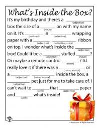 My trip to disney world! Birthday Mad Libs For Kids Woo Jr Kids Activities