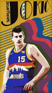 He is the best center in the nba. 15 Nikola Joki Wallpapers On Wallpapersafari Throughout Nikola Jokic Wallpapers Iphone Find Your Favorite Wa Lebron James Art Iphone Wallpaper Nba Wallpapers