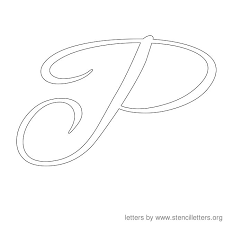 stencil letters cursive stencil letters org