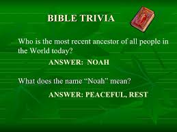 Apr 09, 2019 · 270 bible trivia questions + answers (new & old testament) many people with to improve their knowledge of the new testament. Bible Trivia Genesis Questions