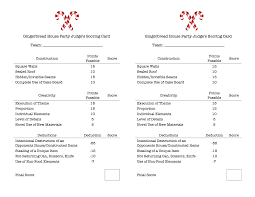 Gingerbread House Party Score Card Gingerbread House Parties Gingerbread House Gingerbread House Decorations