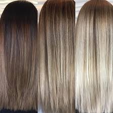 the journey of going from dark to blonde colour done by ariel beforeandafter blonde hair transformations brown blonde hair hair transformation