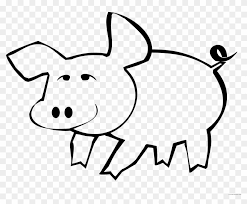Pig Outline Animal Free Black White Clipart Images Clip Art Free Transparent Png Clipart Images Download 450x470 clipart black and white outline cartoon hog relaxing in a chair. pig outline animal free black white