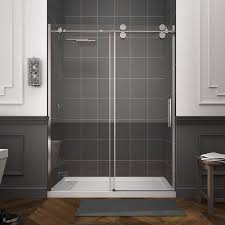 Ove Decors Sydney 78 75 In H X 58 25 In To 59 75 In W Frameless Bypass Sliding Polished Chrome Shower Door Clear Glass Lowes Com Shower Doors Shower Sliding Glass Door Chrome Shower Door