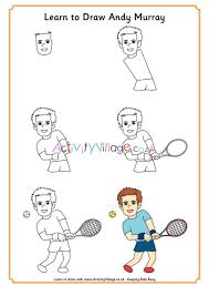 Sir andy murray's wife kim has given birth to their third child, a boy. Learn To Draw Andy Murray